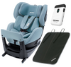 RECARO Salia i-Size Prime Frozen Blue fotelik samochodowy obrotowy <105cm + Easy Tech Alarm do fotelika + Mata ochronna pod fotelik