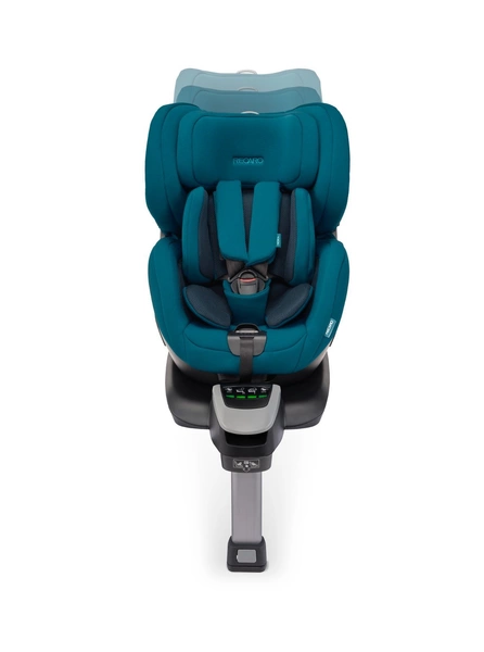 RECARO Salia i-Size Prime Frozen Blue fotelik samochodowy obrotowy <105cm + Easy Tech Alarm do fotelika + Mata ochronna pod fotelik
